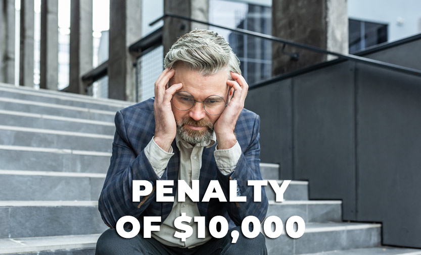 Non-willful failure to file an FBAR carry a statutory civil penalty of $10,000.